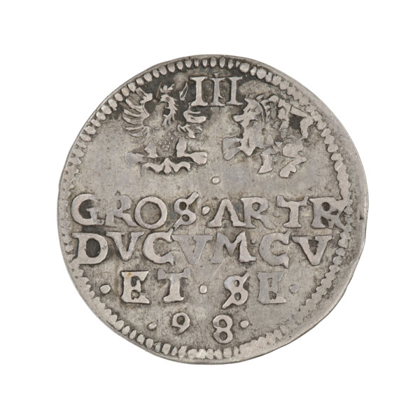 Trojak (with a bust of Wilhelm Kettler). Friedrich Kettler (Duke of Courland and Semigallia;