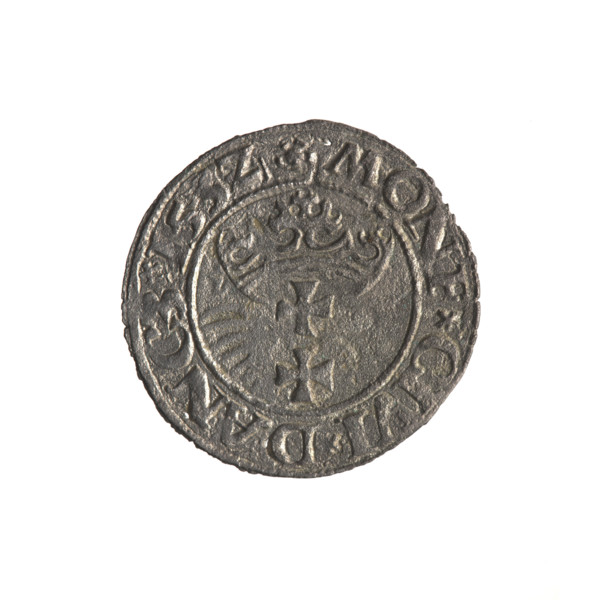 Gdansk szelag, Sigismund I the Old (King of Poland; 1506–1548). Obverse: Eagle of Royal Prussia;