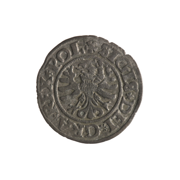 Gdansk szelag, Sigismund I the Old (King of Poland; 1506–1548). Silver coin (szelag), 1531.