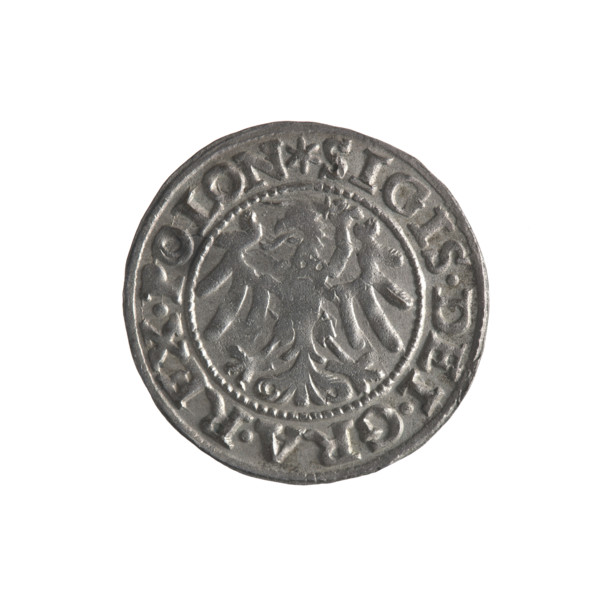 Gdansk szelag, Sigismund I the Old (King of Poland; 1506–1548); obverse: Eagle of Royal Prussia, in