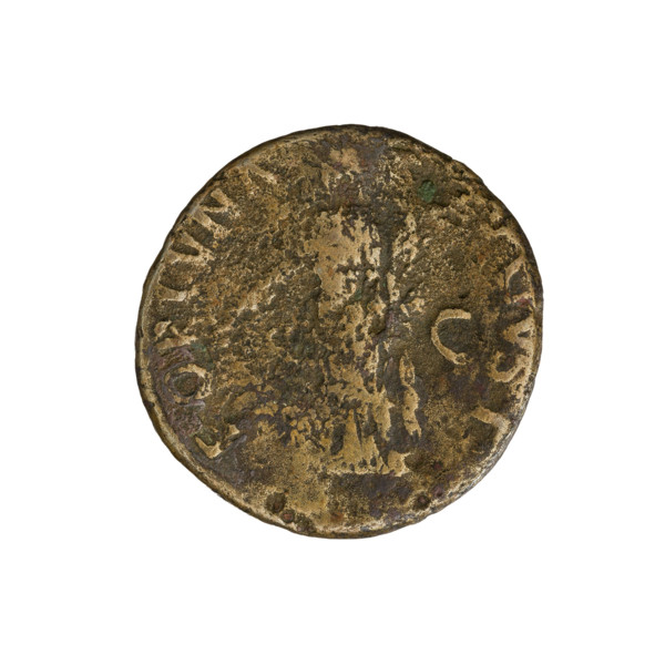 Nerva (30–98; Roman emperor 96–98). Coin, Rome, 97. Obverse: Nerva's head right, laurel wreath,