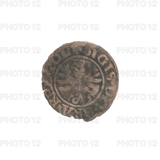 Gdansk szelag, Sigismund I the Old (King of Poland; reign 1506–1548). Silver coin (1530). Obverse: