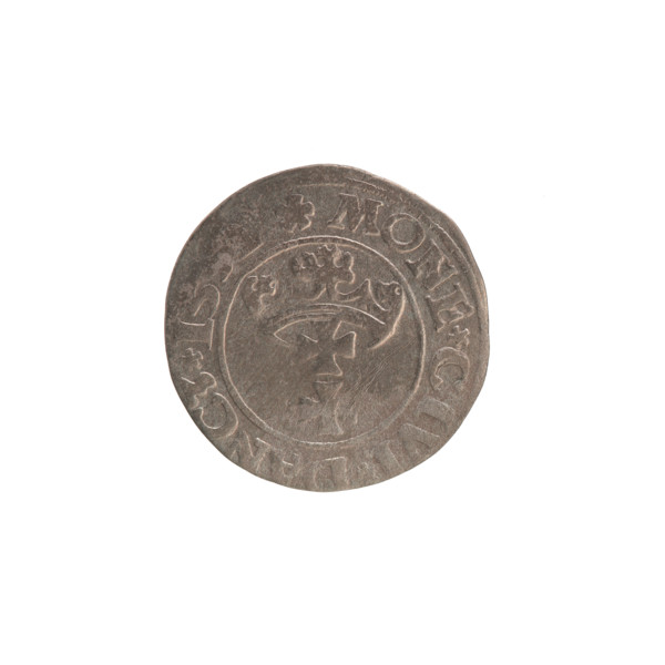 Gdansk szelag, Sigismund I the Old (King of Poland; 1506–1548). Polish coin, Jagiellon dynasty.