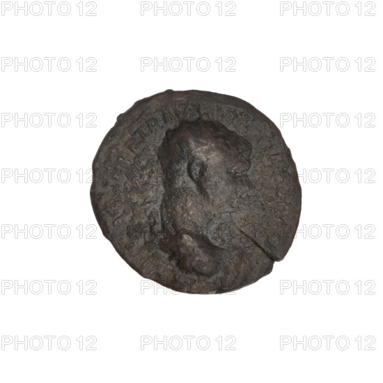 Semis, Trajan (53–117; Roman emperor 98–117). Obverse: head of Trajan in radiant crown facing