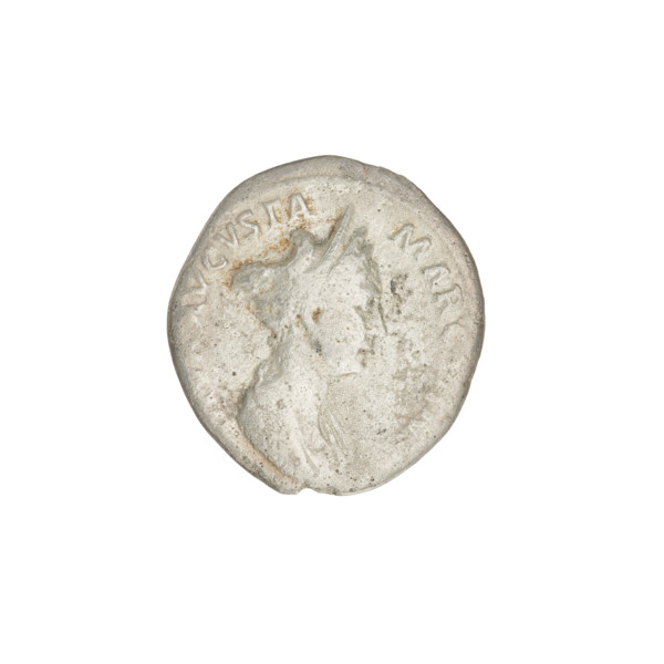 Denarius, Marcianna (Trajan's sister; during Trajan's reign 98–117). Obverse: bust of Marcianna