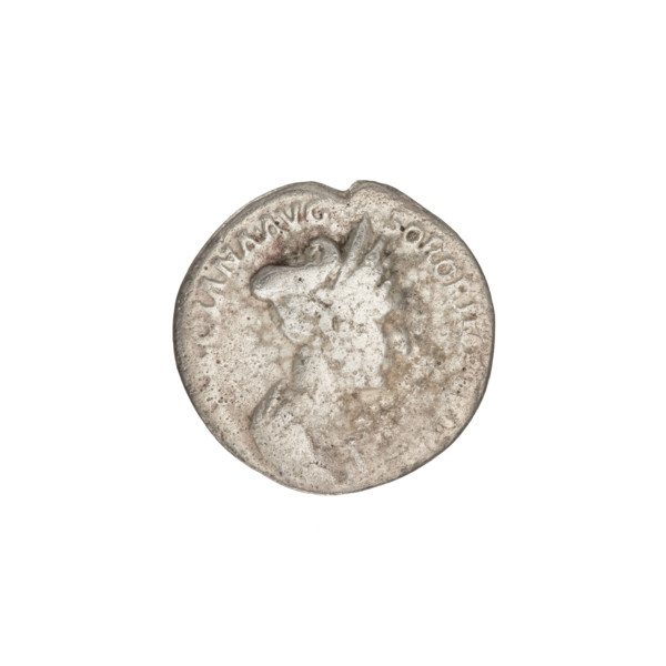 Denarius, Marcianna (Trajan's sister; during Trajan's reign 98–117) and Matidia the Elder (Trajan's