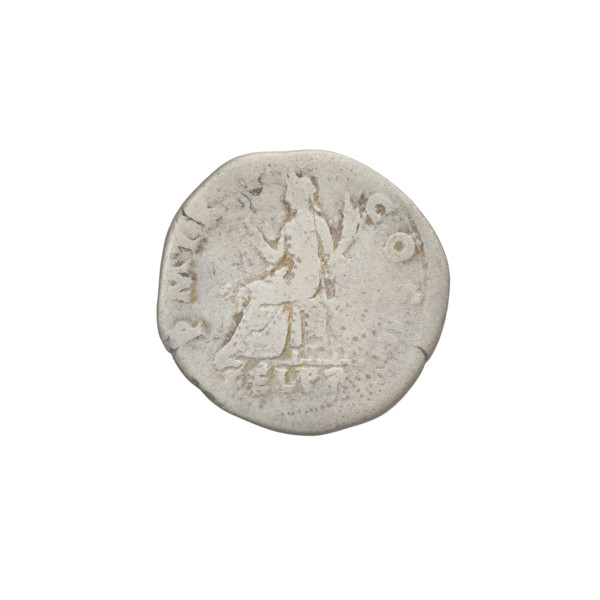 Denarius, Hadrian (76–138; Roman emperor 117–138). Obverse: head of Hadrian right, laurel wreath in