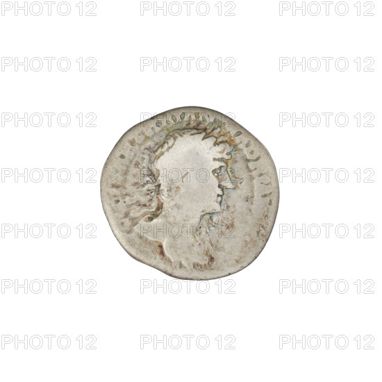 Denarius, Hadrian (76–138; Roman emperor 117–138). Obverse: Bust of Hadrian with laurel wreath
