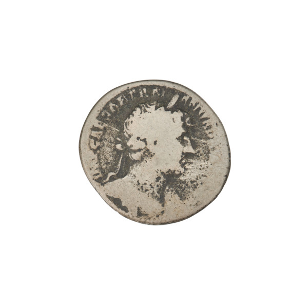 Denarius, Hadrian (76–138; Roman emperor 117–138). Obverse: Bust of Hadrian with laurel wreath