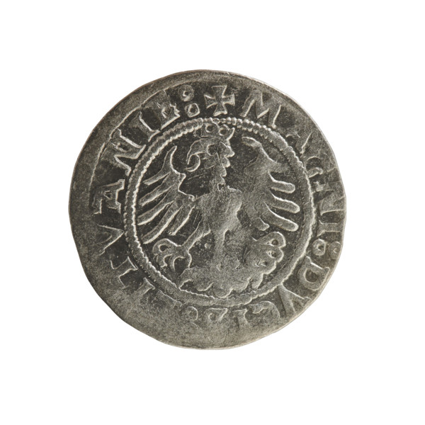 Lithuanian half-grosz, Sigismund I the Old (king of Poland; 1506–1548). Coin (half-grosz), 1522.