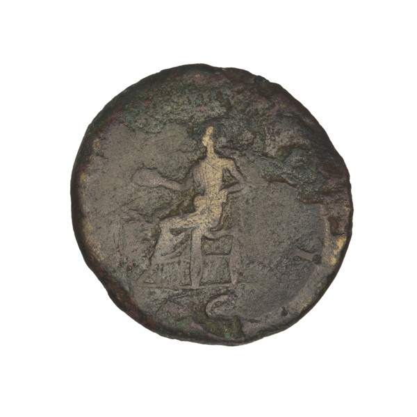 dupondius, Hadrian (76–138; Roman emperor 117–138); Salus (personification); radiant crowns;