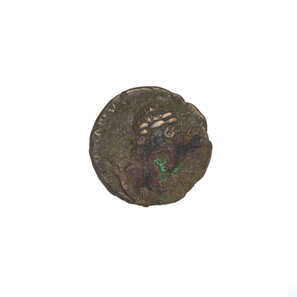 Quarter of Hadrian (76–138; Roman emperor 117–138). Obverse: bust of Hadrian right wearing a laurel