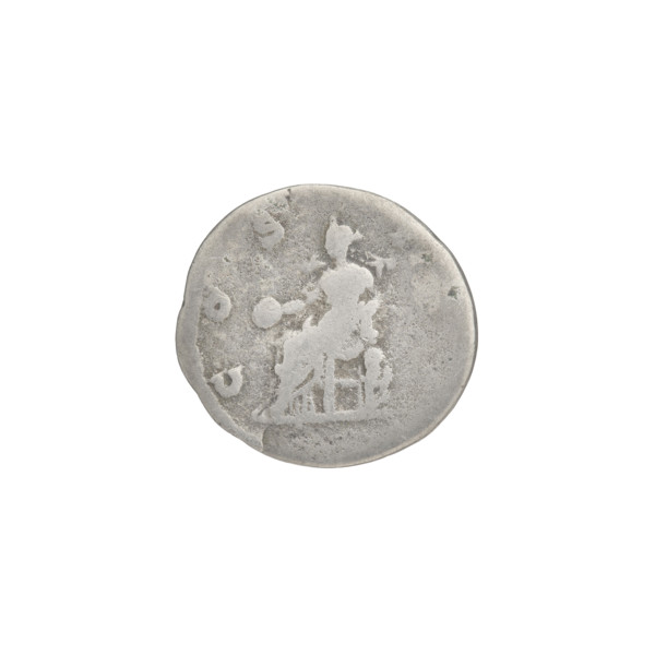 Denarius, Hadrian (76–138; Roman emperor 117–138). Obverse: head of Hadrian in laurel wreath facing