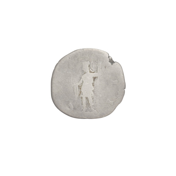 Denarius, Hadrian (76–138; Roman emperor 117–138). Obverse: head of Hadrian in laurel wreath facing