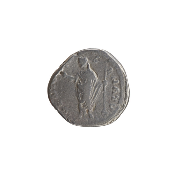 Denarius (unofficial) of Antoninus Pius (86–161; Roman emperor 138–161), c. 140–144. Obverse: Head