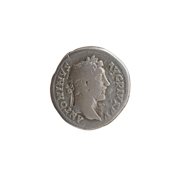 Denarius of Antoninus Pius (86–161; Roman emperor 138–161), ca. 145–161. Obverse: head of Antoninus