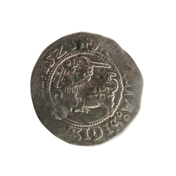 Lithuanian half-grosz, Sigismund I the Old (king of Poland; 1506–1548). Polish coin of the