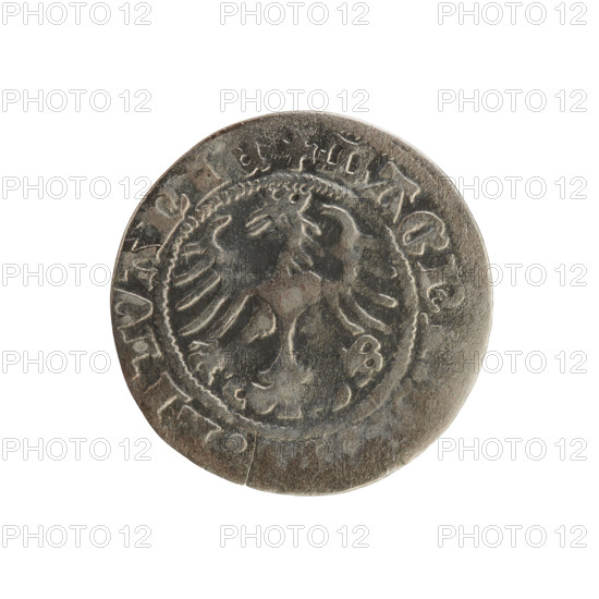 Lithuanian half-grosz, Sigismund I the Old (King of Poland; 1506–1548). Polish coin from the