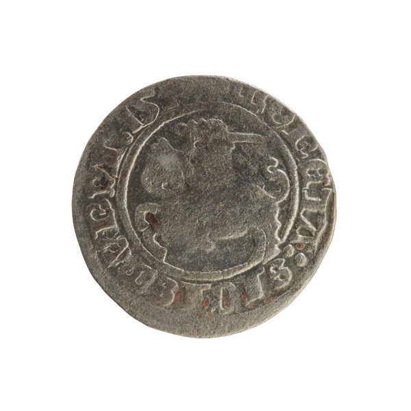 Lithuanian half-grosz, Sigismund I the Old (King of Poland; 1506–1548). Silver coin (half-grosz),