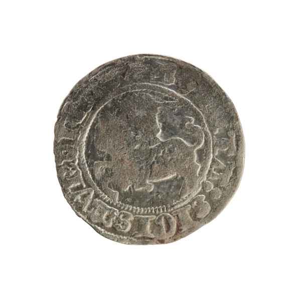 Lithuanian half-grosz, Sigismund I the Old (king of Poland; 1506–1548). Polish coin (Jagiellon