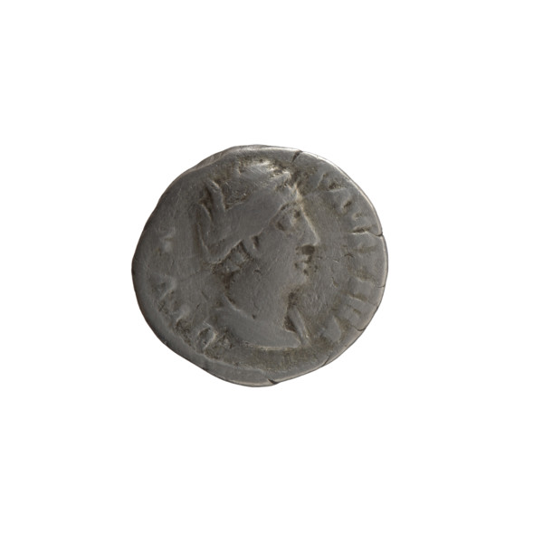 Denarius, posthumous issue of Faustina the Elder (98–141; Roman empress 138–141); issuer Antoninus