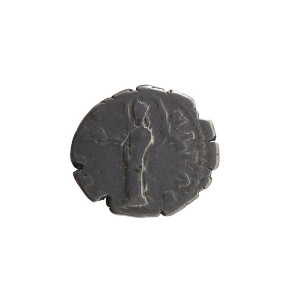 Denarius, posthumous issue for Faustina the Elder (98–141; Roman empress 138–141). Obverse: Bust of