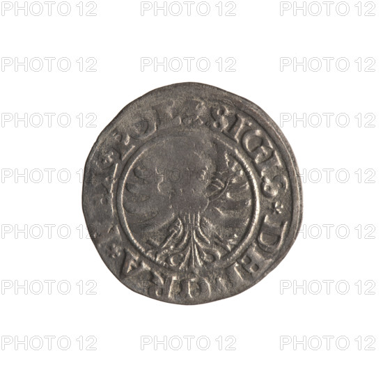 Gdansk szelag, Sigismund I the Old (King of Poland; 1506–1548). Polish coin (1530). Obverse: Eagle