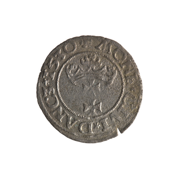 Gdansk szelag, Sigismund I the Old (King of Poland; 1506–1548). Polish coin (1530). Obverse: Eagle