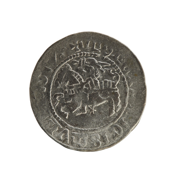 Lithuanian half-grosz, Sigismund I the Old (king of Poland; 1506–1548). Polish coin (Jagiellon