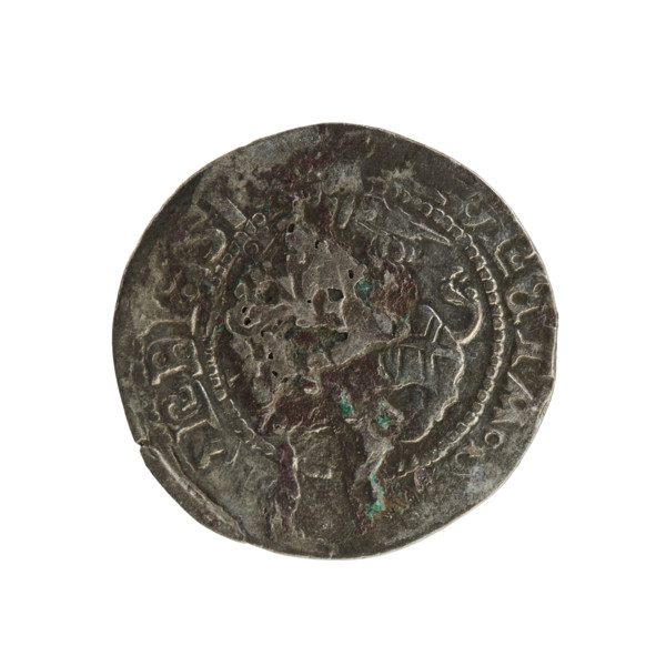 Lithuanian half-grosz, Sigismund I the Old (King of Poland; 1506–1548). Silver coin (half-grosz),