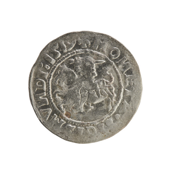 Lithuanian half-grosz, Sigismund I the Old (king of Poland; 1506–1548). Polish coin (Jagiellon
