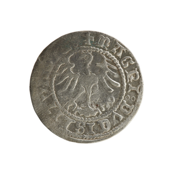 Lithuanian half-grosz, Sigismund I the Old (king of Poland; 1506–1548). Polish coin (Jagiellon