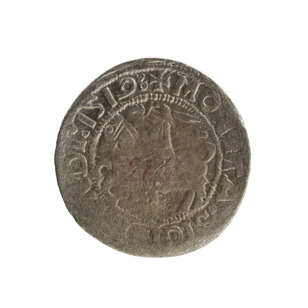Lithuanian half-grosz, Sigismund I the Old (king of Poland; 1506–1548). R8 (rarity). Polish coin