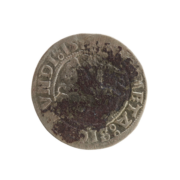 Lithuanian half-grosz, Sigismund I the Old (King of Poland; 1506–1548). Polish coin (Jagiellon