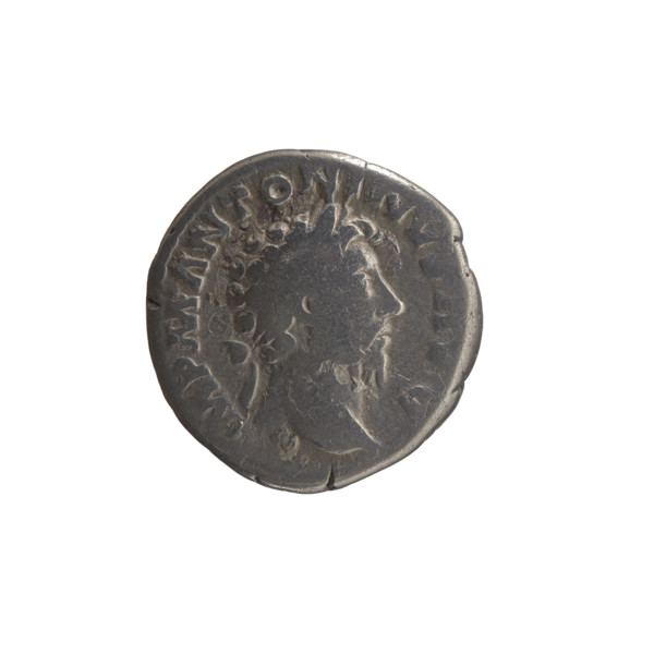 Denarius, Marcus Aurelius (121–180; Roman emperor 161–180), issuer: Marcus Aurelius; obverse: head
