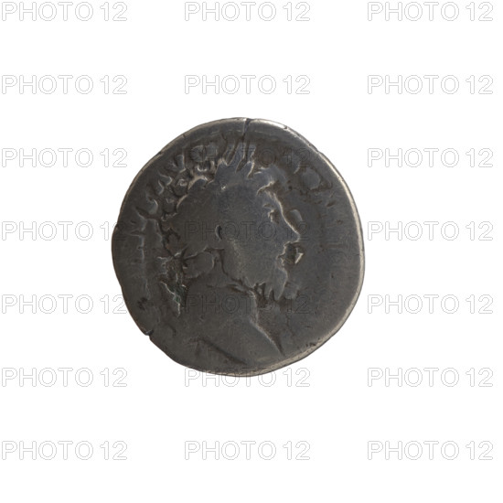 Denarius, Marcus Aurelius (121–180; Roman emperor 161–180) — obverse: head of Marcus Aurelius with