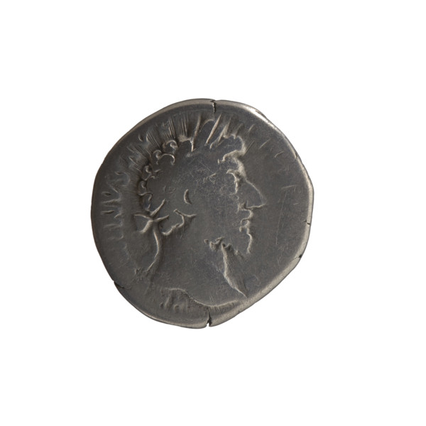Denarius, Marcus Aurelius (121–180; Roman emperor 161–180), issuer; obverse: head of Marcus