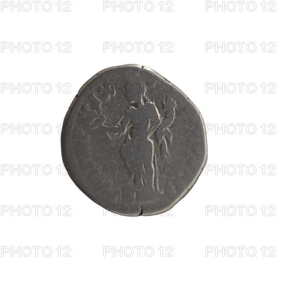 Denarius, Marcus Aurelius (121–180; Roman emperor 161–180), c. 164–165. Obverse: head of Marcus