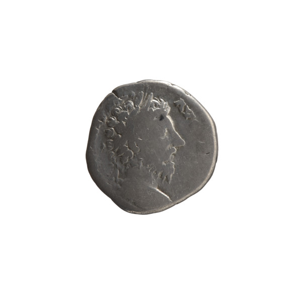 Denarius, Marcus Aurelius (121–180; Roman emperor 161–180), issuer; obverse: head of Marcus