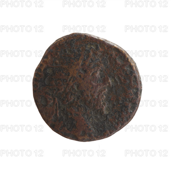 Dupondius of Marcus Aurelius (121–180; Roman Emperor 161–180), issuer: obverse—head of Marcus