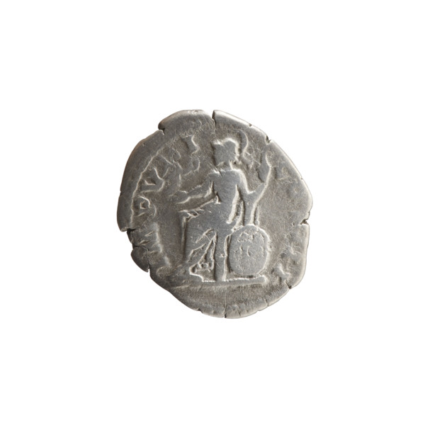 Denarius, Marcus Aurelius (121–180; Roman emperor 161–180), 171–172. Obverse: Head of Marcus