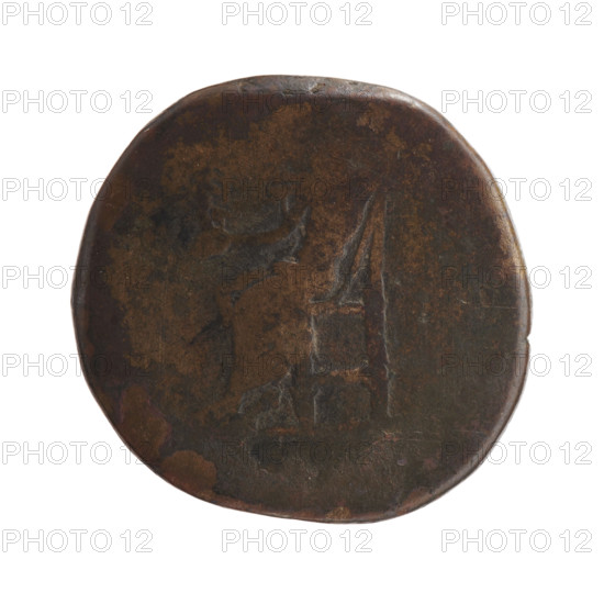Sestertius, Marcus Aurelius (121–180; Roman emperor 161–180), issuer; obverse: Bust of Marcus