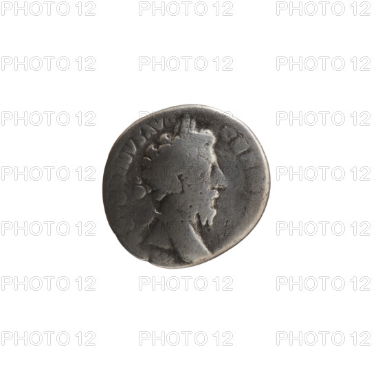 Denarius of Marcus Aurelius (121–180; Roman emperor 161–180), issuer Marcus Aurelius. Obverse: Head