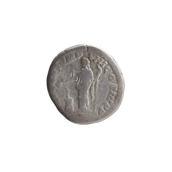 Denarius, Marcus Aurelius (121–180; Roman emperor 161–180), issuer. Obverse: Head of Marcus