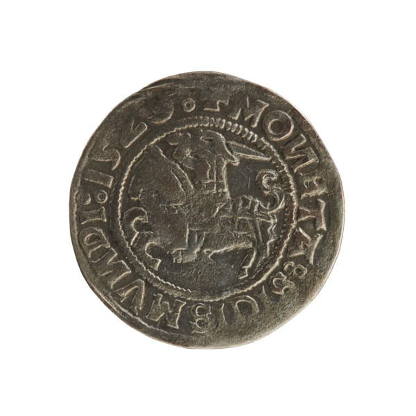 Lithuanian half-grosz, Sigismund I the Old (king of Poland; 1506–1548). Polish coin (Jagiellon
