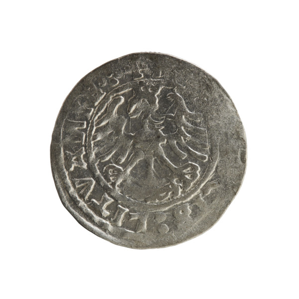 Lithuanian half-grosz, Sigismund I the Old (king of Poland; reign 1506–1548). Silver coin