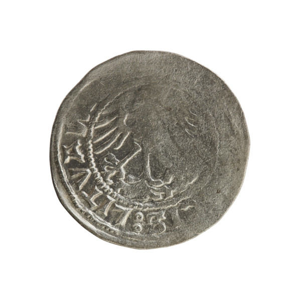Lithuanian half-grosz, Sigismund I the Old (King of Poland; 1506–1548). Silver coin (half-grosz),