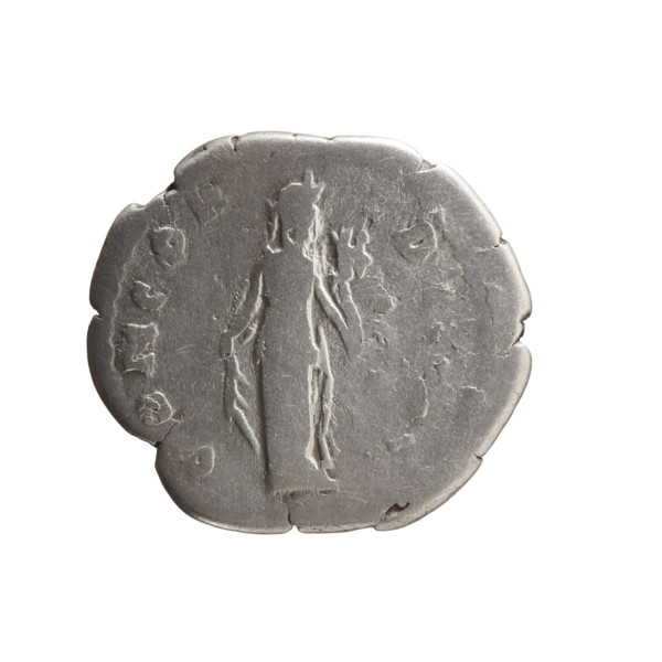 Denarius of Faustina the Younger (ca. 130–176; Roman empress 161–176; Augusta), ca. 147–161.