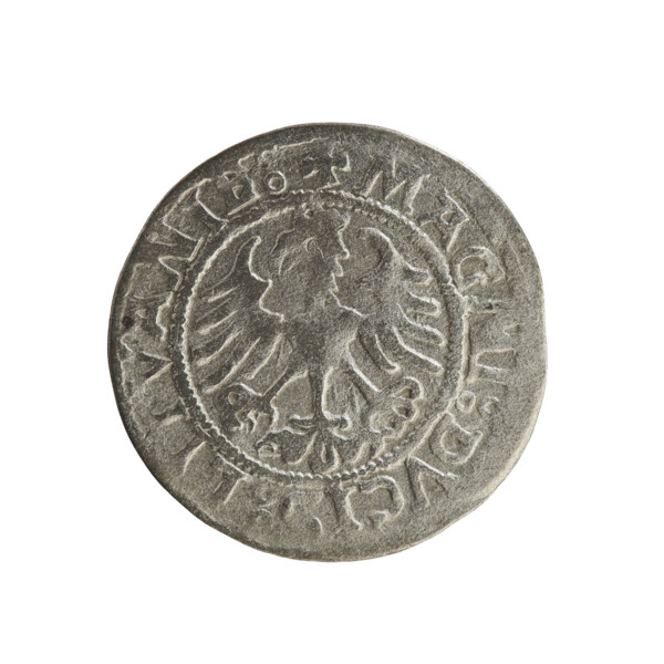 Lithuanian half-grosz, Sigismund I the Old (king of Poland; 1506–1548). R8 (rarity). Polish coin