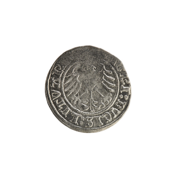 Lithuanian half-grosz, Sigismund I the Old (King of Poland; 1506–1548), 1513. Silver coin from the